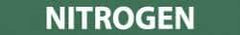 NMC - Pipe Marker with Nitrogen Legend and No Graphic - 1-1/2 to 2" Pipe Outside Diam, White on Green - USA Tool & Supply