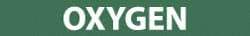 NMC - Pipe Marker with Oxygen Legend and No Graphic - 2-1/2 to 6" Pipe Outside Diam, White on Green - USA Tool & Supply