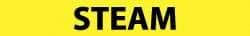 NMC - Pipe Marker with Steam Legend and No Graphic - 1-1/2 to 2" Pipe Outside Diam, Black on Yellow - USA Tool & Supply