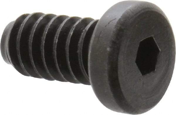 Holo-Krome - #10-24 UNC Hex Socket Drive, Low Socket Cap Screw - Alloy Steel, Black Oxide Finish, Fully Threaded, 3/8" Length Under Head - USA Tool & Supply