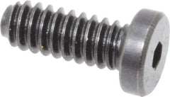 Holo-Krome - #10-24 UNC Hex Socket Drive, Low Socket Cap Screw - Alloy Steel, Black Oxide Finish, Fully Threaded, 1/2" Length Under Head - USA Tool & Supply