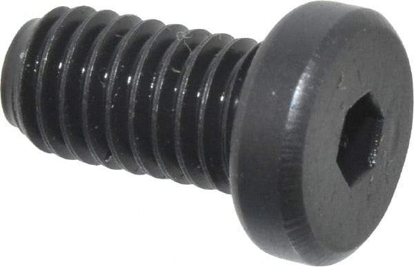 Holo-Krome - #10-32 UNF Hex Socket Drive, Low Socket Cap Screw - Alloy Steel, Black Oxide Finish, Fully Threaded, 3/8" Length Under Head - USA Tool & Supply