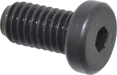 Holo-Krome - #10-32 UNF Hex Socket Drive, Low Socket Cap Screw - Alloy Steel, Black Oxide Finish, Fully Threaded, 3/8" Length Under Head - USA Tool & Supply