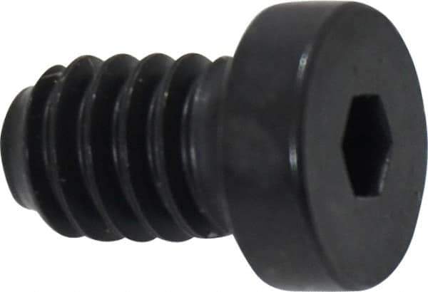 Holo-Krome - 1/4-20 UNC Hex Socket Drive, Low Socket Cap Screw - Alloy Steel, Black Oxide Finish, Fully Threaded, 3/8" Length Under Head - USA Tool & Supply