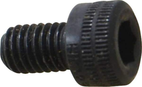 Holo-Krome - M5x0.80 Metric Coarse Hex Socket Drive, Socket Cap Screw - Grade 12.9 Alloy Steel, Black Oxide Finish, Fully Threaded, 8mm Length Under Head - USA Tool & Supply