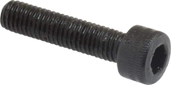 Holo-Krome - M5x0.80 Metric Coarse Hex Socket Drive, Socket Cap Screw - Grade 12.9 Alloy Steel, Black Oxide Finish, Fully Threaded, 22mm Length Under Head - USA Tool & Supply