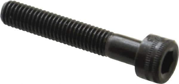 Holo-Krome - M5x0.80 Metric Coarse Hex Socket Drive, Socket Cap Screw - Grade 12.9 Alloy Steel, Black Oxide Finish, Fully Threaded, 30mm Length Under Head - USA Tool & Supply