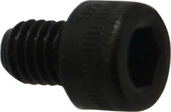 Holo-Krome - M6x1.00 Metric Coarse Hex Socket Drive, Socket Cap Screw - Grade 12.9 Alloy Steel, Black Oxide Finish, Fully Threaded, 8mm Length Under Head - USA Tool & Supply