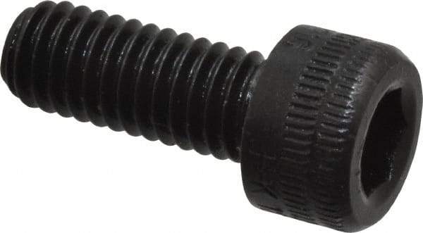 Holo-Krome - M6x1.00 Metric Coarse Hex Socket Drive, Socket Cap Screw - Grade 12.9 Alloy Steel, Black Oxide Finish, Fully Threaded, 15mm Length Under Head - USA Tool & Supply