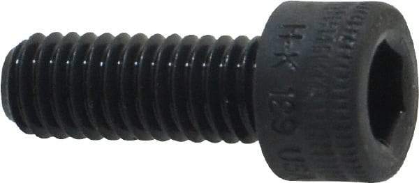 Holo-Krome - M6x1.00 Metric Coarse Hex Socket Drive, Socket Cap Screw - Grade 12.9 Alloy Steel, Black Oxide Finish, Fully Threaded, 16mm Length Under Head - USA Tool & Supply