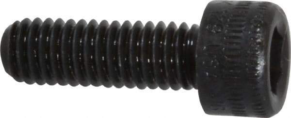 Holo-Krome - M6x1.00 Metric Coarse Hex Socket Drive, Socket Cap Screw - Grade 12.9 Alloy Steel, Black Oxide Finish, Fully Threaded, 18mm Length Under Head - USA Tool & Supply