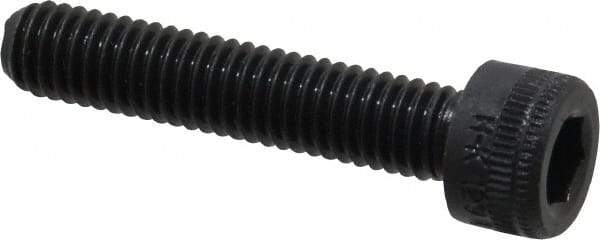 Holo-Krome - M6x1.00 Metric Coarse Hex Socket Drive, Socket Cap Screw - Grade 12.9 Alloy Steel, Black Oxide Finish, Fully Threaded, 30mm Length Under Head - USA Tool & Supply