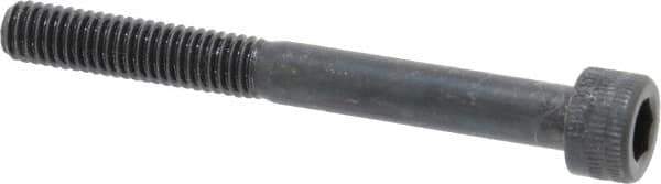 Holo-Krome - M6x1.00 Metric Coarse Hex Socket Drive, Socket Cap Screw - Grade 12.9 Alloy Steel, Black Oxide Finish, Partially Threaded, 55mm Length Under Head - USA Tool & Supply