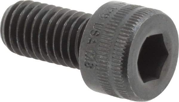 Holo-Krome - M8x1.25 Metric Coarse Hex Socket Drive, Socket Cap Screw - Grade 12.9 Alloy Steel, Black Oxide Finish, Fully Threaded, 16mm Length Under Head - USA Tool & Supply