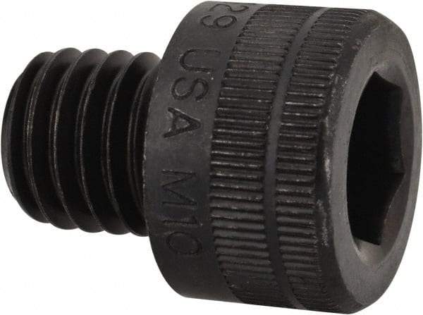Holo-Krome - M10x1.50 Metric Coarse Hex Socket Drive, Socket Cap Screw - Grade 12.9 Alloy Steel, Black Oxide Finish, Fully Threaded, 10mm Length Under Head - USA Tool & Supply