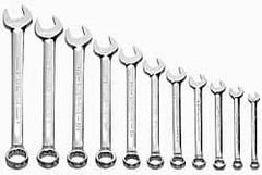 Williams - 11 Pc, 3/8 - 1", 12-Point Combination Wrench Set - Exact Industrial Supply