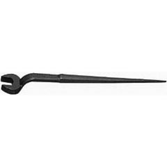 Williams - Open End Wrenches; Wrench Type: Spud Handle ; Tool Type: Standard ; Size (Inch): 1-7/8 ; Finish/Coating: Black ; Head Type: Single End ; Overall Length (Inch): 25 - Exact Industrial Supply