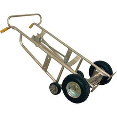 Wesco Industrial Products - 1,000 Lb Load Capacity, 30 & 55 Gal Pail Tipper - 25-7/8" Wide x 60" High, 4 Aluminum Wheels - USA Tool & Supply