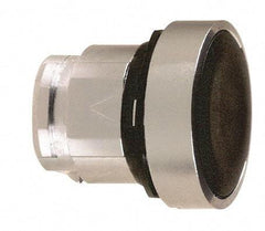 Schneider Electric - 22mm Mount Hole, Flush, Pushbutton Switch Only - Round, Black Pushbutton, Maintained (MA) - USA Tool & Supply