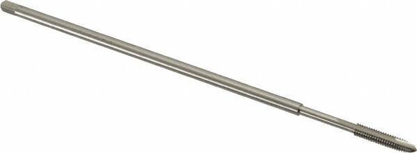 Hertel - #8-32 UNC 2 Flute H3 Bright Finish High Speed Steel Spiral Point Extension Tap - Plug Chamfer, 6" OAL, 2B Class of Fit - USA Tool & Supply