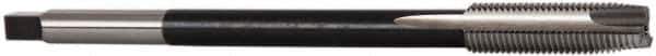 Hertel - 7/16-20 UNF 3 Flute H3 Bright Finish High Speed Steel Spiral Point Extension Tap - Plug Chamfer, 6" OAL, 3B Class of Fit - USA Tool & Supply