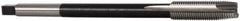 Hertel - 7/16-20 UNF 3 Flute H3 Bright Finish High Speed Steel Spiral Point Extension Tap - Plug Chamfer, 6" OAL, 3B Class of Fit - USA Tool & Supply