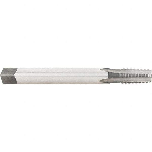 Hertel - 1/8-27 NPT, 4 Flute, Plug Chamfer, Bright Finish, High Speed Steel, Extension Pipe Tap - 4" OAL, 7/16" Shank Diam, 3/4" Thread Length, 0.328" Square Size - USA Tool & Supply