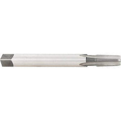 Hertel - 1/8-27 NPT, 4 Flute, Plug Chamfer, Bright Finish, High Speed Steel, Extension Pipe Tap - 4" OAL, 7/16" Shank Diam, 3/4" Thread Length, 0.328" Square Size - USA Tool & Supply