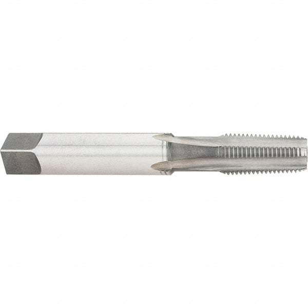 Hertel - 1/4-18 NPT, 4 Flute, Plug Chamfer, Bright Finish, High Speed Steel, Extension Pipe Tap - 4" OAL, 9/16" Shank Diam, 1-1/16" Thread Length, 0.421" Square Size - USA Tool & Supply