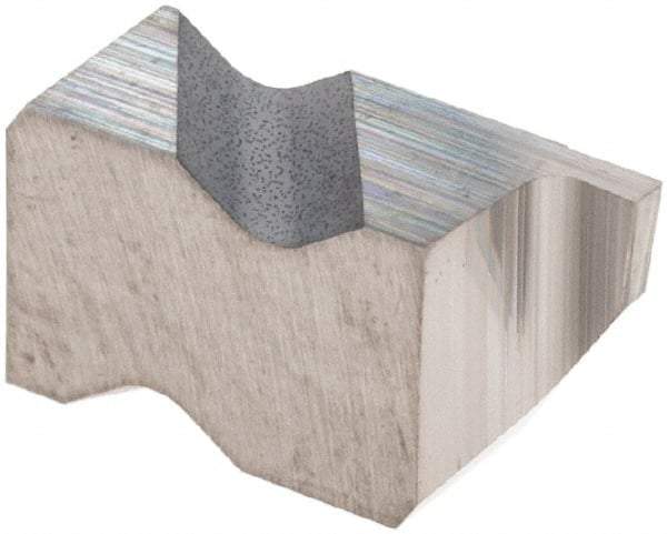 Tool-Flo - 2031FLG Grade C3, 0.79mm Cutting Width Carbide Grooving Insert - 1.27mm Max Depth of Cut, Right Hand, 0.002 to 0.005" Corner Radius, Uncoated - USA Tool & Supply