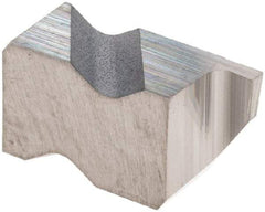 Tool-Flo - 2031FLG Grade C3, 0.79mm Cutting Width Carbide Grooving Insert - 1.27mm Max Depth of Cut, Right Hand, 0.002 to 0.005" Corner Radius, Uncoated - USA Tool & Supply