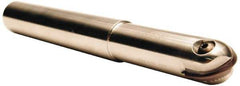 Tool-Flo - 3/8" Cut Diam, 1.344" Max Depth of Cut, 1/2" Shank Diam, 3.562" OAL, Indexable Ball Nose End Mill - 1.344" Head Length, Straight Shank, TNBS Toolholder, TBNR 375 Insert - USA Tool & Supply