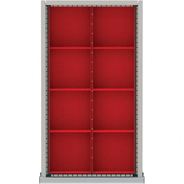 LISTA - 8-Compartment Drawer Divider Layout for 3.15" High Drawers - USA Tool & Supply
