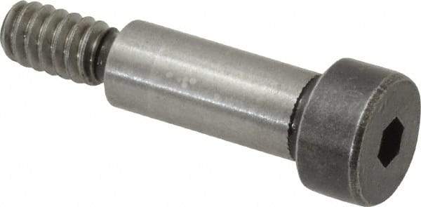 Holo-Krome - 1/4" Shoulder Diam x 5/8" Shoulder Length, #10-24 UNRC, Hex Socket Shoulder Screw - 8 Alloy Steel, Uncoated, 0.357 to 3/8" Head Diam - USA Tool & Supply