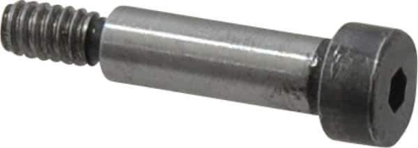 Holo-Krome - 1/4" Shoulder Diam x 3/4" Shoulder Length, #10-24 UNRC, Hex Socket Shoulder Screw - 8 Alloy Steel, Uncoated, 0.357 to 3/8" Head Diam - USA Tool & Supply