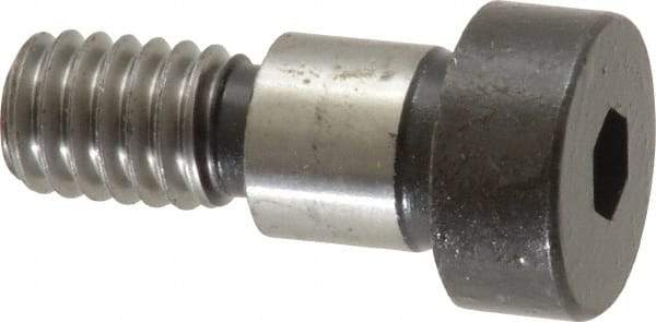 Holo-Krome - 3/8" Shoulder Diam x 3/8" Shoulder Length, 5/16-18 UNRC, Hex Socket Shoulder Screw - 8 Alloy Steel, Uncoated, 0.543 to 0.562" Head Diam - USA Tool & Supply