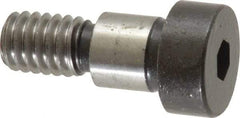 Holo-Krome - 3/8" Shoulder Diam x 3/8" Shoulder Length, 5/16-18 UNRC, Hex Socket Shoulder Screw - 8 Alloy Steel, Uncoated, 0.543 to 0.562" Head Diam - USA Tool & Supply