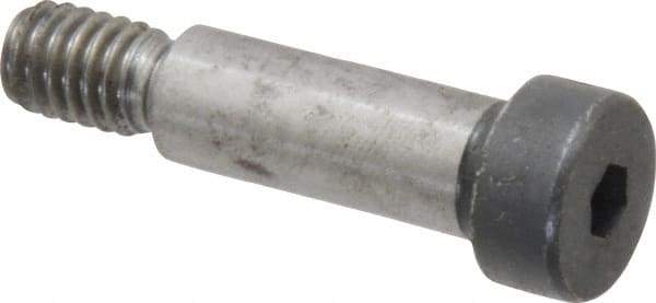 Holo-Krome - 3/8" Shoulder Diam x 1" Shoulder Length, 5/16-18 UNRC, Hex Socket Shoulder Screw - 8 Alloy Steel, Uncoated, 0.543 to 0.562" Head Diam - USA Tool & Supply