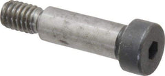 Holo-Krome - 3/8" Shoulder Diam x 1" Shoulder Length, 5/16-18 UNRC, Hex Socket Shoulder Screw - 8 Alloy Steel, Uncoated, 0.543 to 0.562" Head Diam - USA Tool & Supply