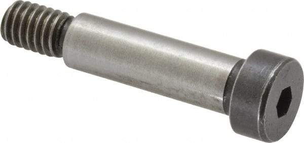 Holo-Krome - 3/8" Shoulder Diam x 1-1/4" Shoulder Length, 5/16-18 UNRC, Hex Socket Shoulder Screw - 8 Alloy Steel, Uncoated, 0.543 to 0.562" Head Diam - USA Tool & Supply
