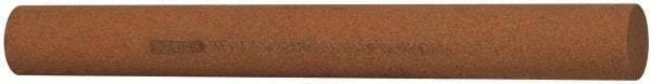 Norton - 6" Long x 5/8" Diam x 5/8" Thick, Aluminum Oxide Sharpening Stone - Round, Medium Grade - USA Tool & Supply