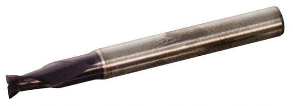 Kennametal - 0.551", 32mm LOC, 14mm Shank Diam, 89mm OAL, 3 Flute, Solid Carbide Square End Mill - Single End, Uncoated, Spiral Flute, 45° Helix, Centercutting, Right Hand Cut, Right Hand Flute, Series F3AA - USA Tool & Supply