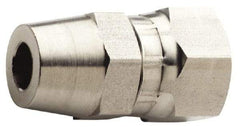 Made in USA - 1-5/16 x 1" Grade 316L Stainless Steel Pipe Swivel - Female JIC x Butt Weld End Connections - USA Tool & Supply