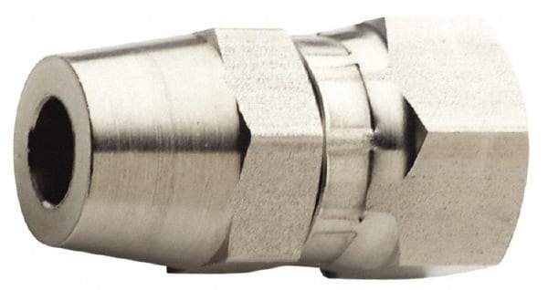 Made in USA - 1-1/16 x 1/4" Grade 316L Stainless Steel Pipe Swivel - Female JIC x Butt Weld End Connections - USA Tool & Supply