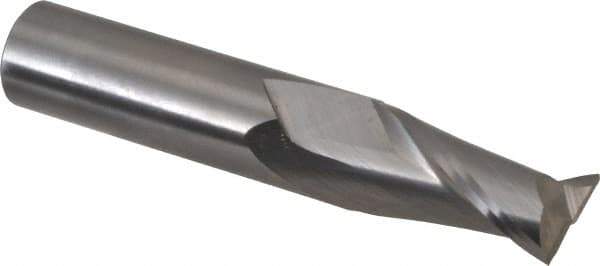 OSG - 16mm, 32mm LOC, 16mm Shank Diam, 89mm OAL, 2 Flute, Solid Carbide Square End Mill - Single End, Uncoated, Spiral Flute, 30° Helix, Centercutting, Right Hand Cut, Right Hand Flute, Series 402 - USA Tool & Supply