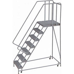 TRI-ARC - Rolling & Wall Mounted Ladders & Platforms Type: Rolling Warehouse Ladder Style: Rolling Safety Ladder - USA Tool & Supply