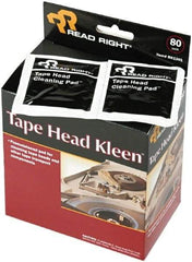 READ RIGHT - Sealed Pads - Use with Clean tape Heads, Guides, Capstans, Plastic Rollers & Other Electronic Components. - USA Tool & Supply