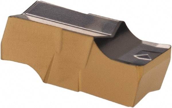 Iscar - 500E050GIPI Grade IC808, 5mm Cutting Width Carbide Grooving Insert - 15.5mm Max Depth of Cut, Neutral, 0.5mm Corner Radius, TiAlN Finish - USA Tool & Supply