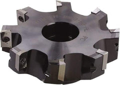 Kyocera - 3 Inserts, 2" Cut Diam, 3/4" Arbor Diam, 0.6" Max Depth of Cut, Indexable Square-Shoulder Face Mill - 90° Lead Angle, 1-13/32" High, XPMT 15T3 Insert Compatibility - USA Tool & Supply