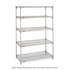 Metro - 2,000 Lb Capacity 5 Shelf Wire Shelving - Starter Unit - USA Tool & Supply